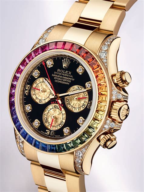 rolex cosmograph daytona rainbow bezel diamond|rolex daytona rainbow 2022.